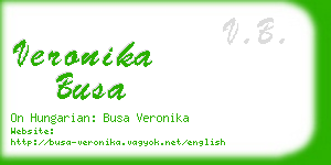 veronika busa business card